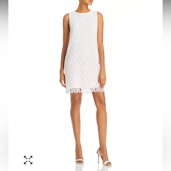 NWT Jason Wu Short Monogram White Lace Sheath Dress Size 0 - Picture 1 of 4